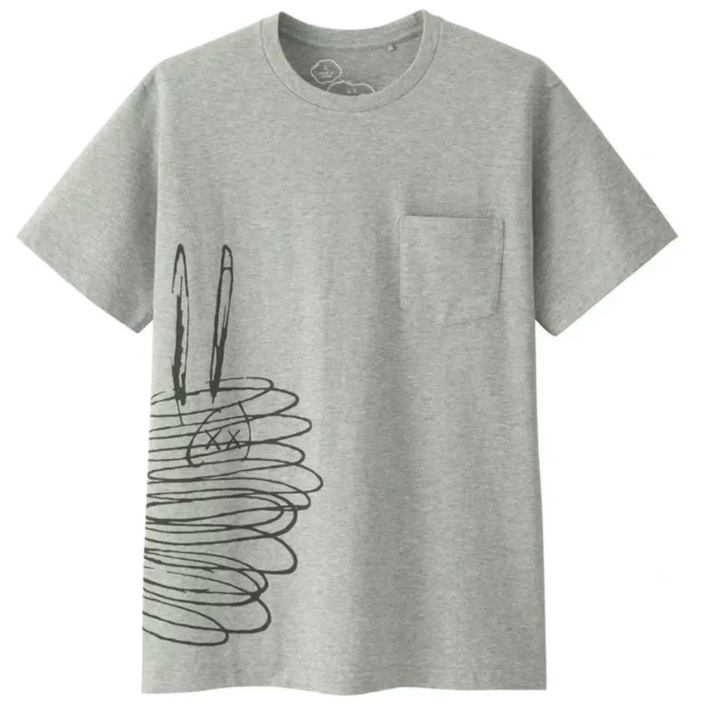 KAWS x Uniqlo x Peanuts Dust Cloud pocket T